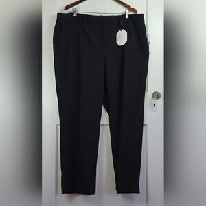 NWT Liz Claiborne Woman Black Secretly Slender Trousers 30" Inseam 20WS